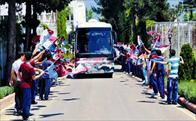 Trabzon'a coşkulu uğurlama