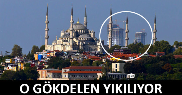 O gökdelen yıkılıyor