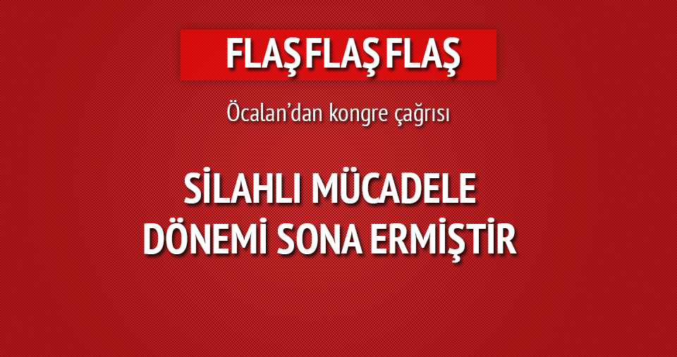 Öcalan: Silahlı mücadele dönemi sona ermiştir