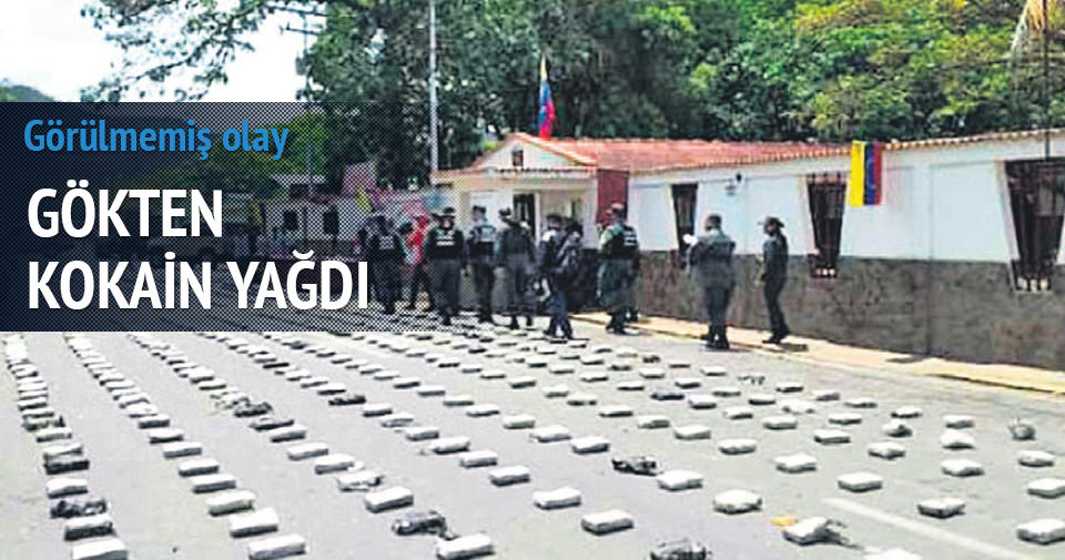 GÖKTEN BİR TON KOKAİN YAĞDI!
