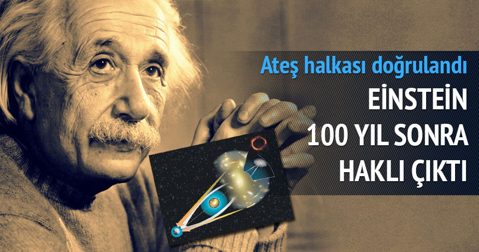 ATEŞ HALKASI EİNSTEİN'I DOĞRULADI