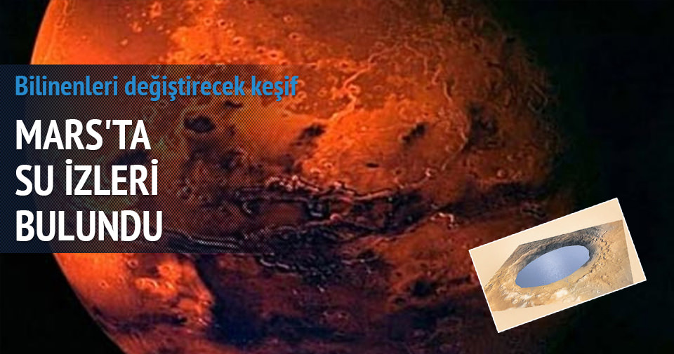 MARS'TA SU İZLERİ BULUNDU