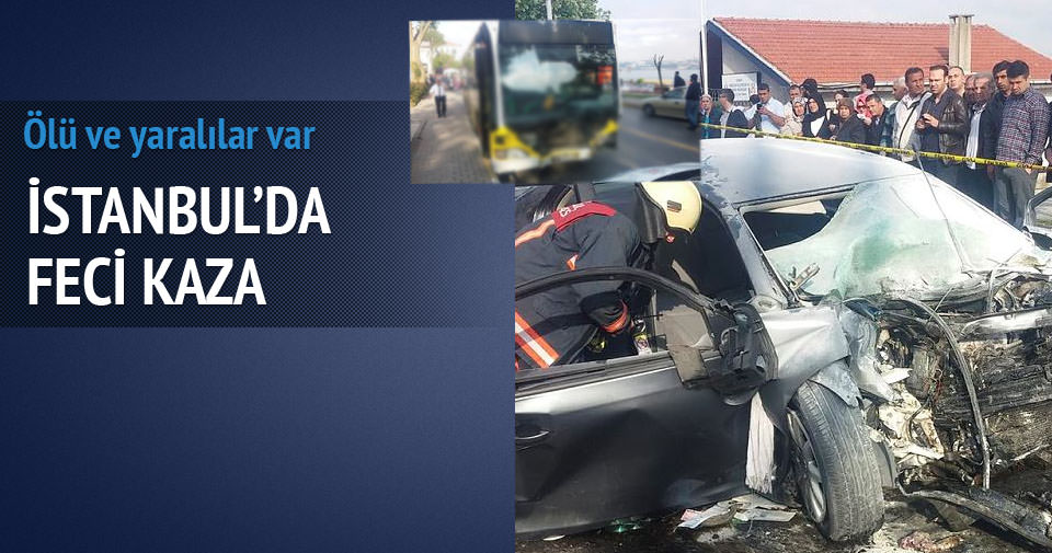 İETT OTOBÜSÜ KAZA YAPTI