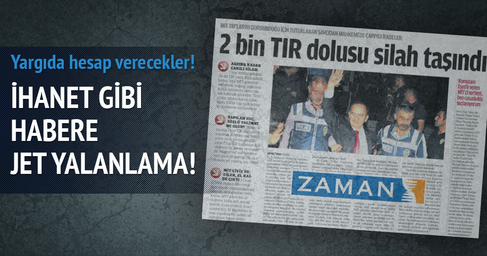 Paralel kaynaklı 'MİT tırları' haberine jet yalanlama