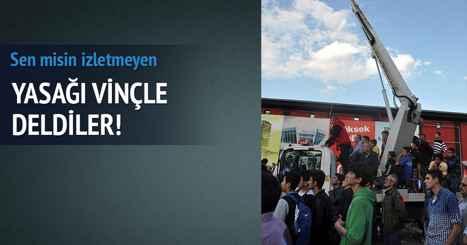 YASAĞI VİNÇLE DELDİLER