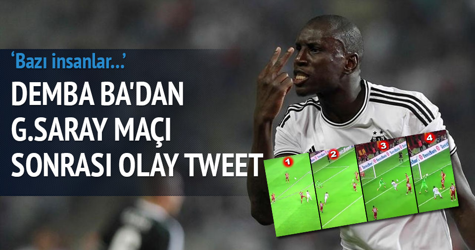 Demba Ba'dan şok tweet