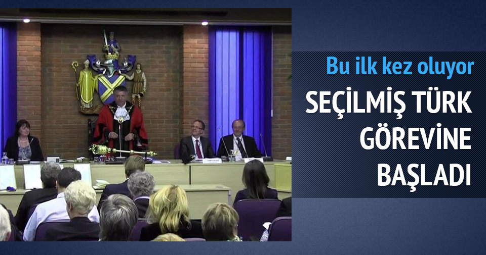TÜRK BELEDİYE BAŞKANI İNGİLTERE'DE GÖREVE BAŞLADI