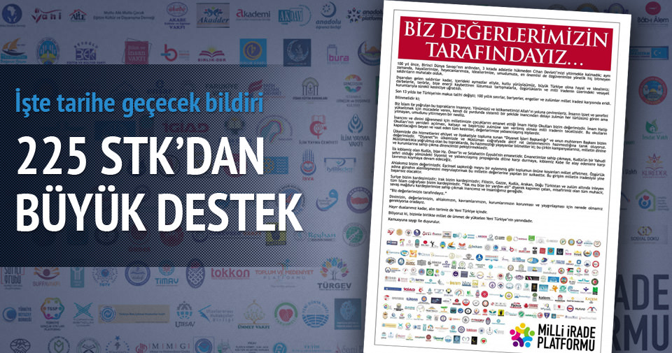 225 STK'dan AK Parti'ye tam sayfa destek