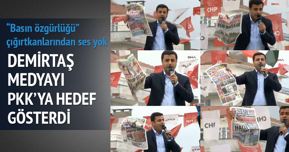 Demirtaş Sabah gazetesini hedef gösterdi
