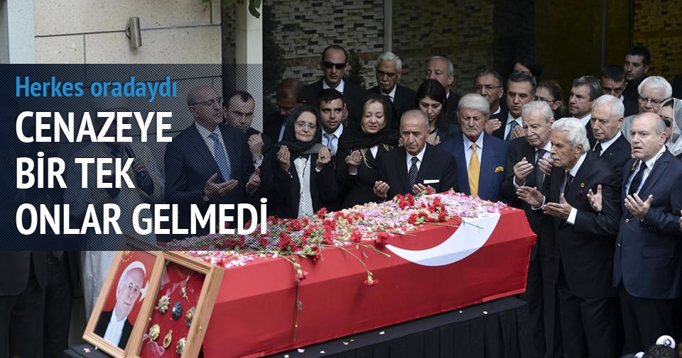 Cenazeye bir tek onlar gelmedi
