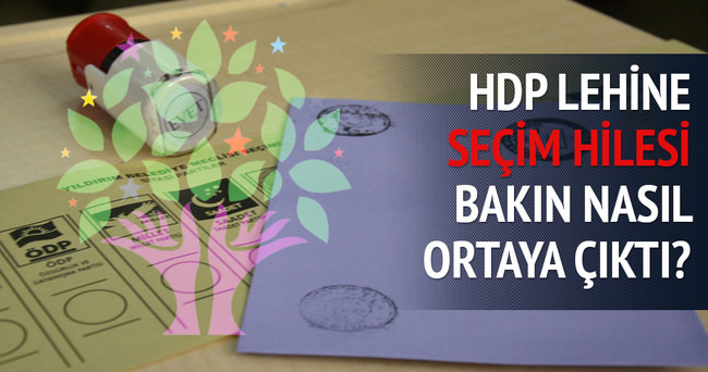 Seçimde HDP lehine yapılan hilenin fotoğrafı