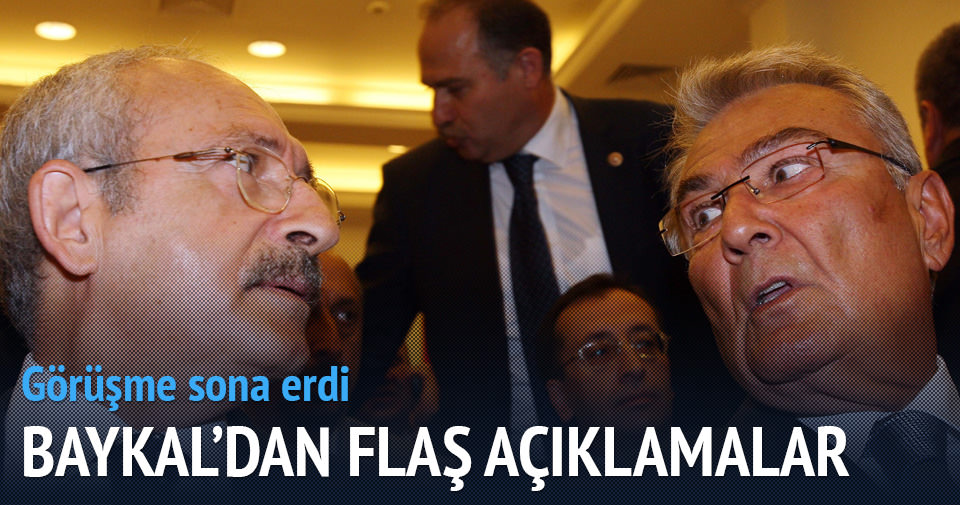Kemal Kılıçdaroğlu Baykal görüşmesi sona erdi