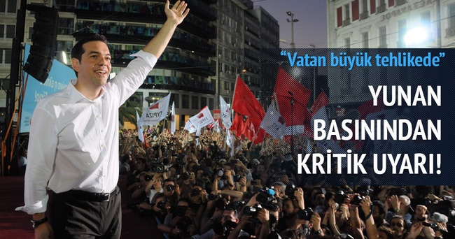 Yunanistan'da manşetler: Vatan tehlikede