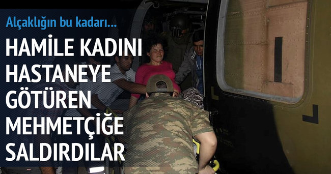 Asker PKK'lılar saldırırken hasta taşıdı