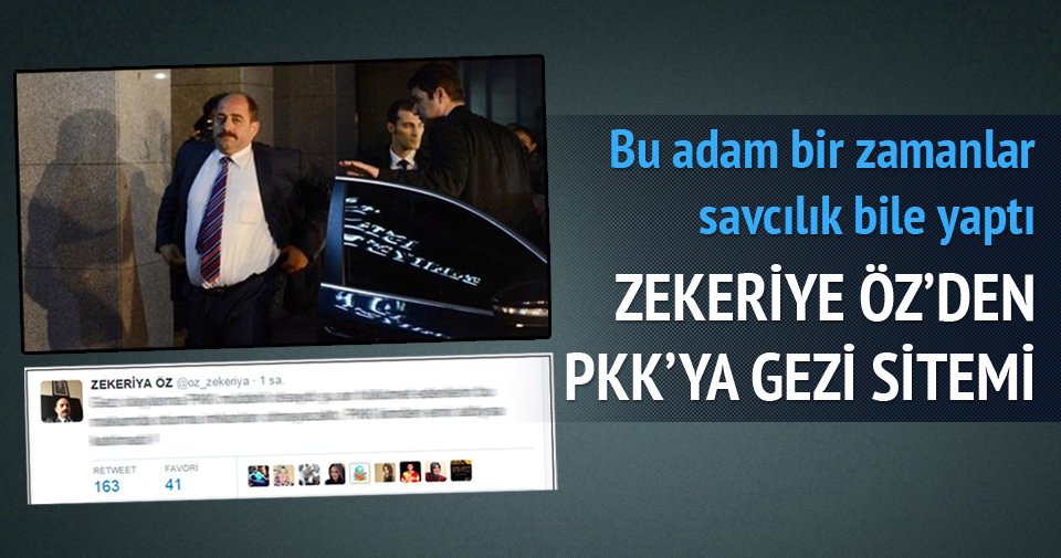 Zekeriya Öz'den PKK'ya gezi sitemi!