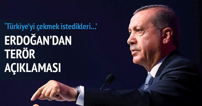 Cumhurbaşkanı'ndan terör açıklaması