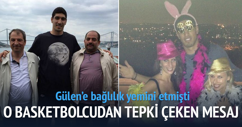 Gülen'e bağlılık yemini eden basketbolcudan tepki çeken mesaj