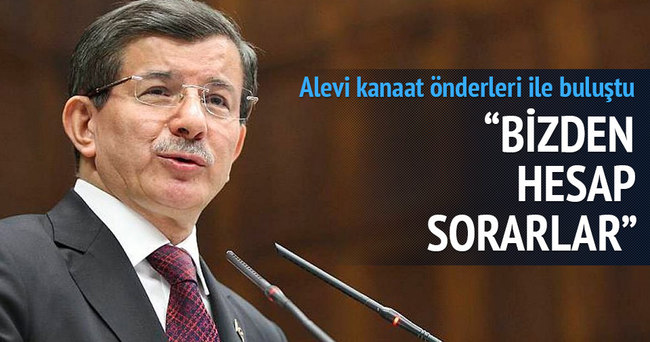 Davutoğlu Alevi kanaat önderleri ile buluştu