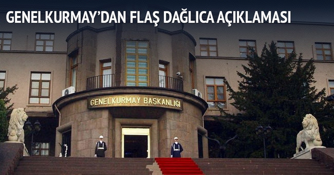 Genelkurmay'dan Dağlıca açıklaması