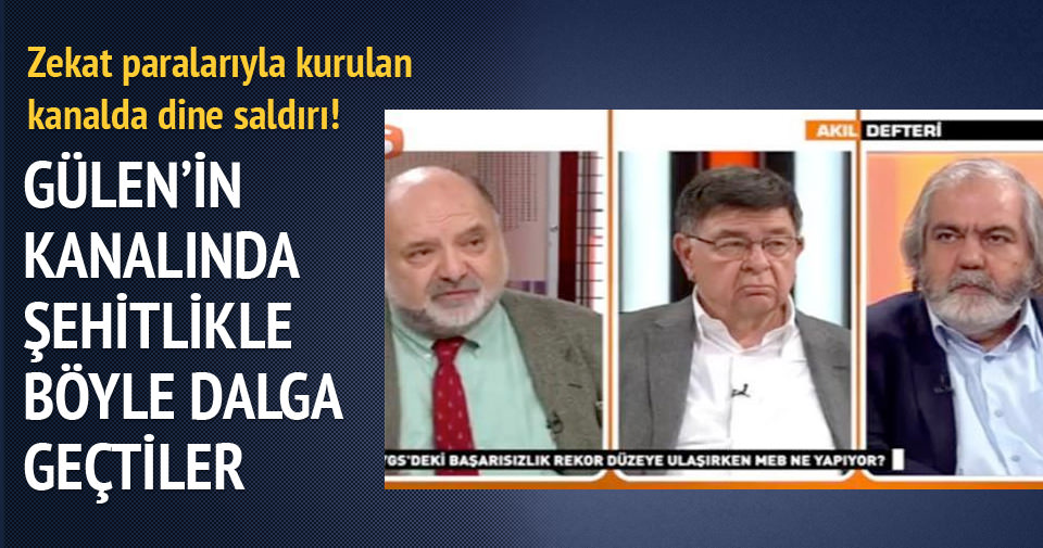 Gülen'in kanalında şehitlikle böyle dalga geçtiler