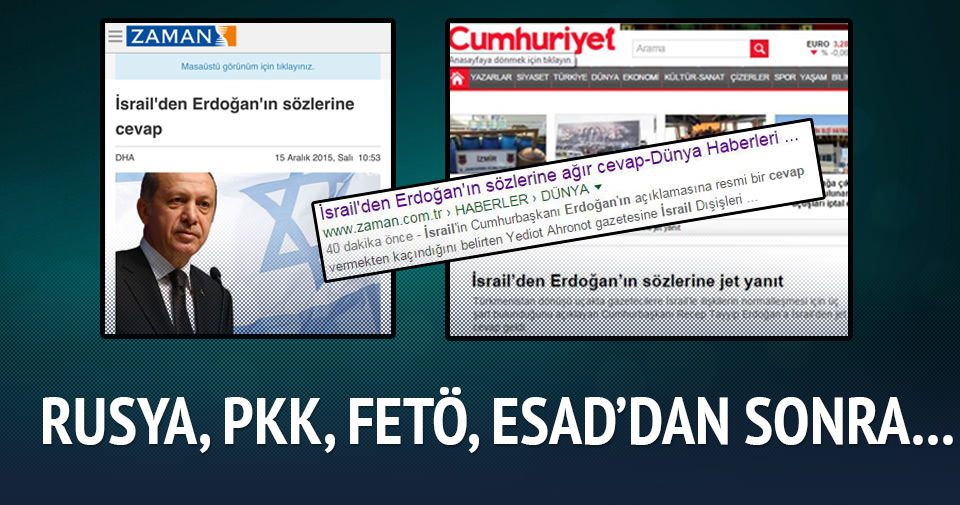 FETÖ sözcülüğünden İsrail sözcülüğüne