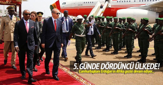 Cumhurbaşkanı Erdoğan Gine'de