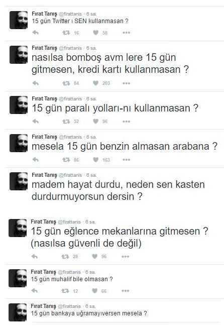 Fırat Tanış'ın Türkiye batsın çağrısına sert tepki