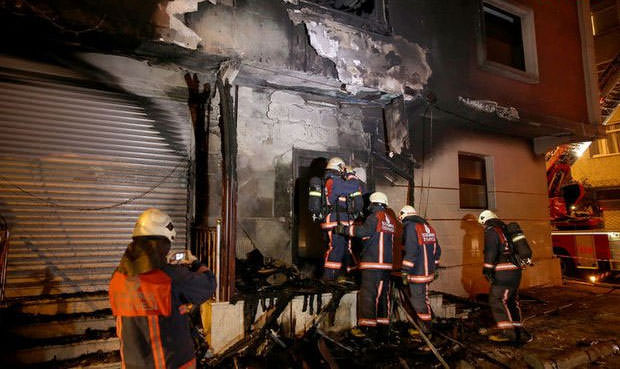İstanbul'da öğrenci yurdunda yangın