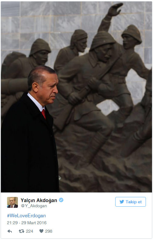 Twitter'da #WeLoveErdogan kampanyası