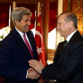 Cumhurbaşkanı Erdoğan, John Kerry ile biraraya geldi