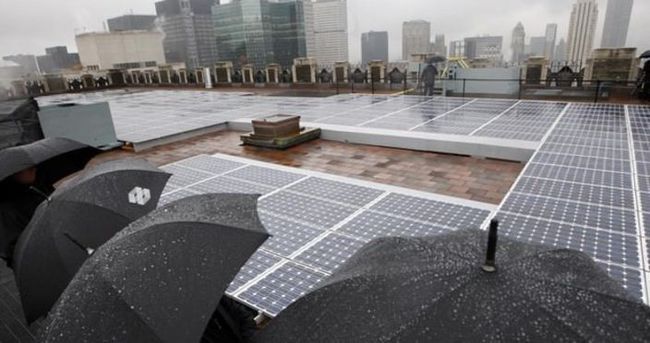 Yağmurdan enerji üreten güneş paneli