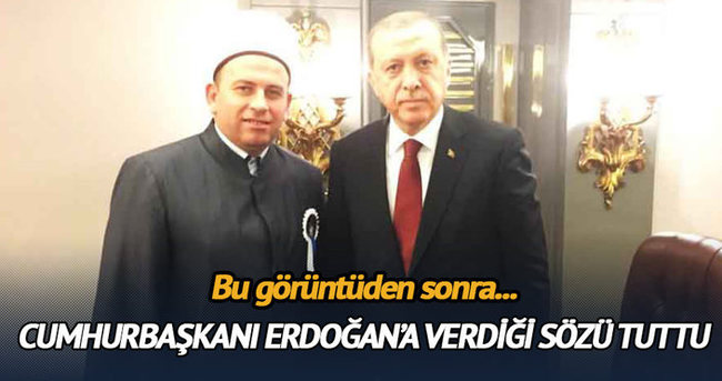 Cumhurbaşkanı Erdoğan'a verdiği 