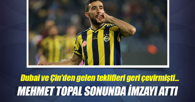 Mehmet Topal, Fenerbahçe'de kaldı