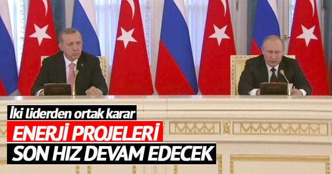 İki liderden ortak mesaj: Projeler devam edecek