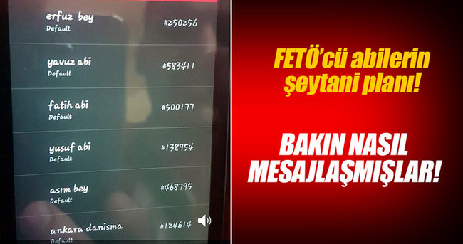 'Abi'ler böyle mesajlaşmış