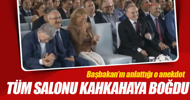 Başbakan tüm salonu kahkahaya boğdu