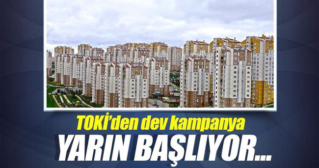 TOKİ'nin indirim kampanyası yarın başlıyor