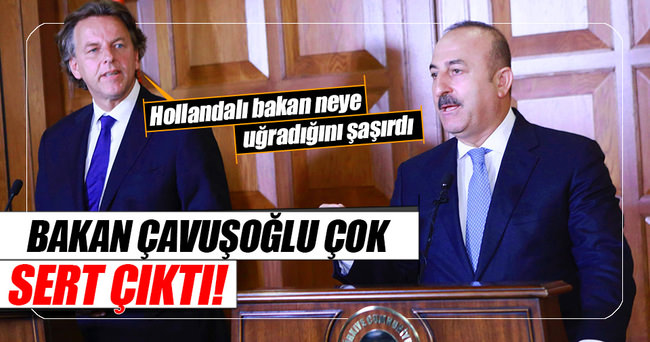 Dışişleri Bakanı Mevlüt Çavuşoğlu'ndan sert çıkış