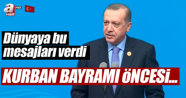 Cumhurbaşkanı Erdoğan Çin'den dünyaya bu mesajları verdi